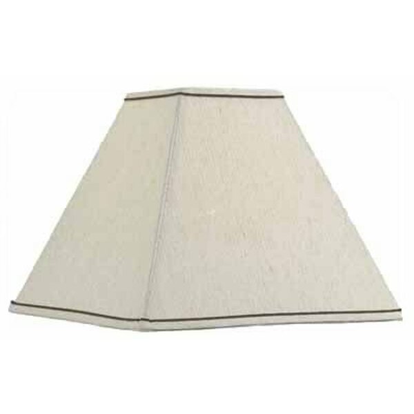 Kenroy Home 5.5 in.Taupe Sq Lamp Shade FMSH856-14-TPLN